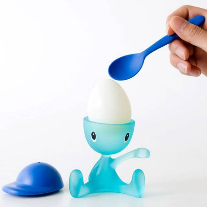 Тримач для яйця 8х11,5х9 см блакитний Cico Alessi