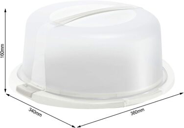 Контейнер для тортів з охолодженням 38 x 34 x 16 см білий Cool & Fresh Rotho