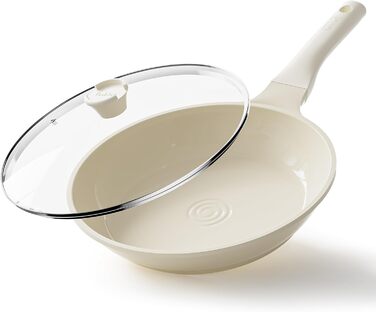 Сковорода 28 см з кришкою, керамічне покриття Redchef