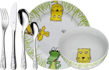 Детские столовые приборы Сафари с миской и тарелкой, 6 предметов WMF