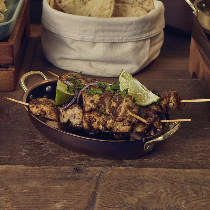 Сковорода для подачи 20.75*15.75 см, 700 мл, овальная, металлическая, Copper Vintage Steel, GenWare