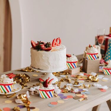 Набір паперові стаканчики для морозива з ложками 50 шт. 125 мл Bakiauli