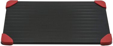 Доска для размораживания 35 x 20 см, черная/красная My Home