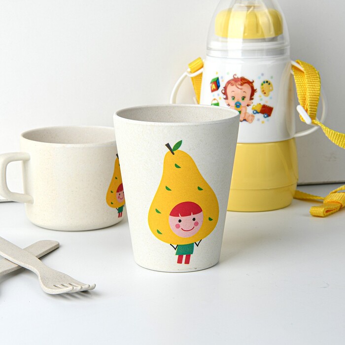 Стакан для детей бамбуковое волокно Fissman 300 мл Груша (8361)