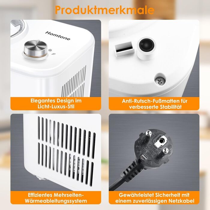 Автоматична машина для виготовлення морозива об'ємом 0,8 л з компресором Homtone