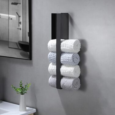 Тримач для рушників 40 см чорний ZUNTO