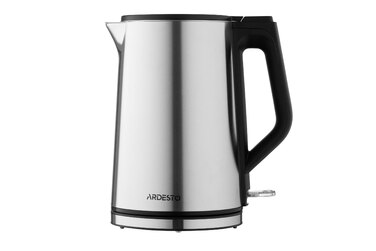 ARDESTO Електрочайник Steel Collection 1.5л, подвійні стінки, сріблястий