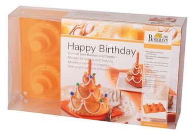 Форма для кексів у вигляді іменинного торта, 17 x 29,5 x 7 см, RBV Birkmann