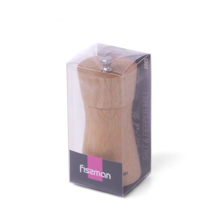 Мельница для соли и перца Fissman фигурная 11x5см механическая (8085)