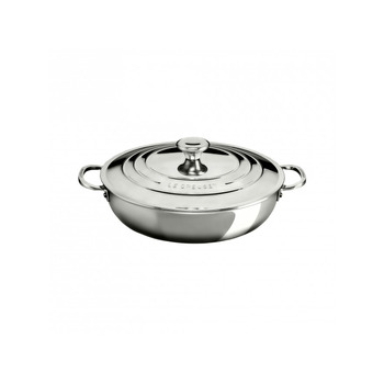 Професійна сковорода з кришкою 30 см 3 PLY PLUS Le Creuset