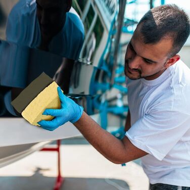 Набір губок для миття 10 шт. 13,5 x 9 x 3,7 см жовтий Spontex