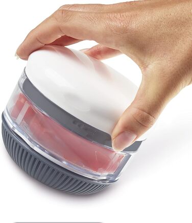 Нарезка овощей Zyliss E910012 Zig Zig Classic, пластик / нержавеющая сталь, белый / красный, ломтерезка лука, овощерезка, универсальный измельчитель, можно мыть в посудомоечной машине, гарантия 5 лет (мини-измельчитель)