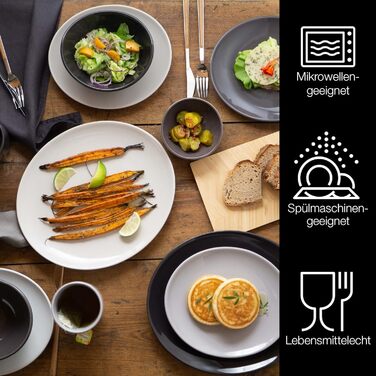 Обеденный сервиз на 6 персон, 30 предметов, серый Swing Moritz & Moritz