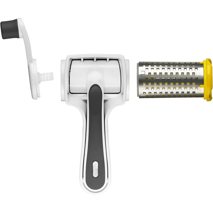 Терка для сиру ZYLISS Classic E900010 з тонким барабаном з нержавіючої сталі для легкого натирання твердого сиру, шоколаду тощо. Розміри Розмір 16 х 8,5 х 8,5 см.