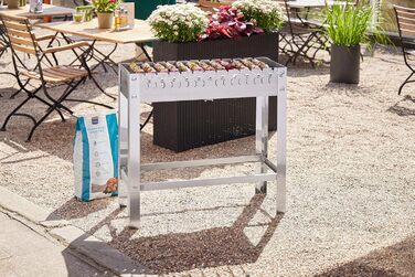 Професійний портативний мангал з 12 шампурами 31 x 81 x 80 см METRO Professional