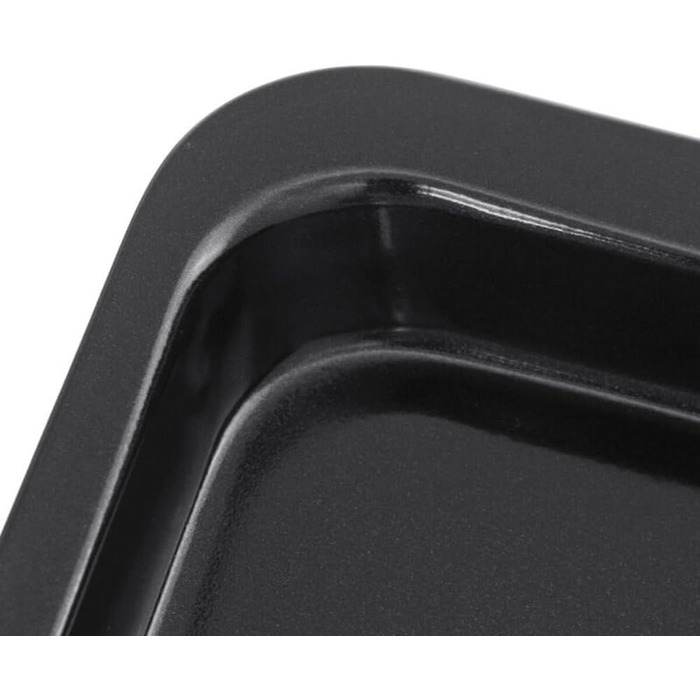 Прямокутне деко, корпус духовки з вуглецевої сталі з антипригарним покриттям, підходить для випікання різних страв (чорний)