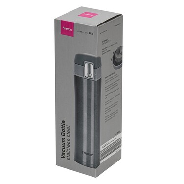 Термос-кружка Fissman 450 мл серый (9623)