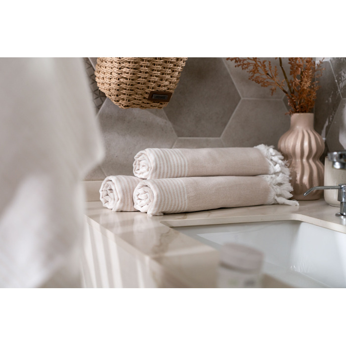 Рушник Ardesto SPA 90х170см, 100% бавовна, мокко