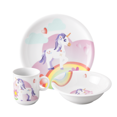 Набір дитячого посуду 3 предмета Mein kleines Einhorn Compact Seltmann