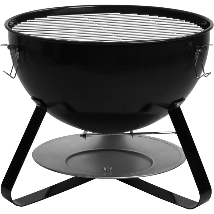 Бочка для барбекю 3 в 1, чорний, 47 см BBQ-Toro