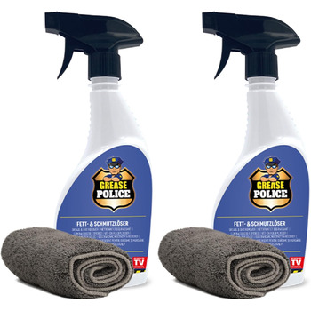 Засіб для миття витяжок 2 х 500 мл та серветки з мікрофібри Mediashop