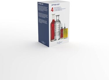 Екологічний сервірувальний набір - вода, вино, олія та оцет, скляні пляшки, що підлягають вторинній переробці, набір 4, 2 x 750 мл, 2 x 250 мл Optima Набір з 4 шт.