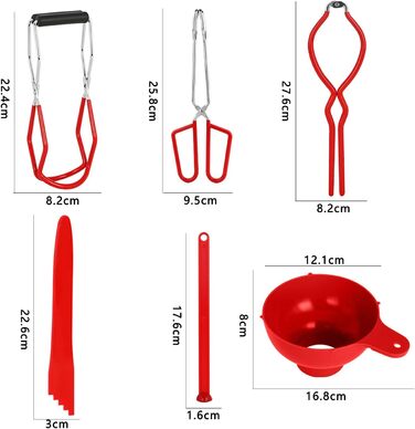 Набір для консервації 6 предметів червоний FREE WOLF