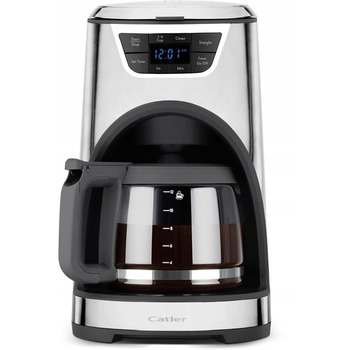 CATLER Кофеварка капельная 1.8л, молотая, для кофе фильтр, черно-серый