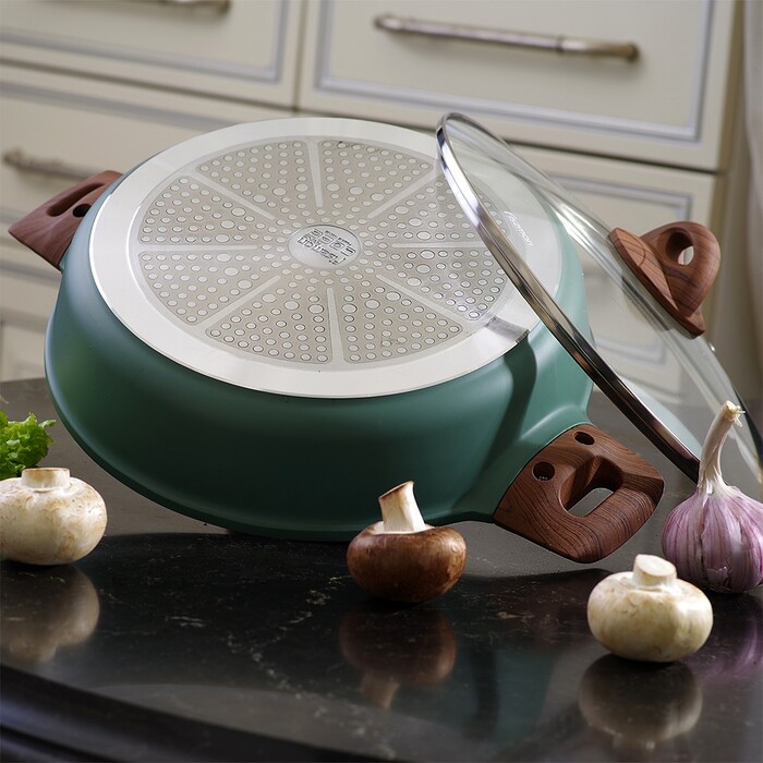 Сотейник Fissman FIRENZE 28x7,2 см 3,8 л со стеклянной крышкой (14280)