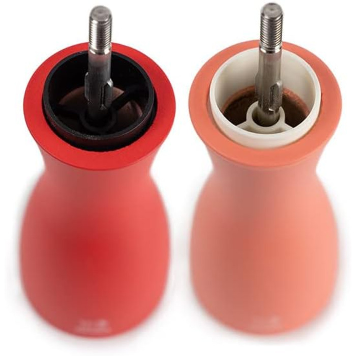 Млин для перцю Соляний млин Вода Таїті 15 см Перець і кам'яна сіль - Класичне регулювання помелу - Виготовлено з деревини, сертифікованої PEFC - Французьке ноу-хау - Moss & Mint Green (цегляно-червоний і полум'я)