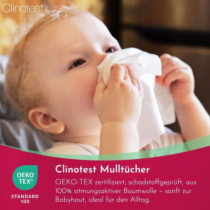 Набір рушників для дітей 10 шт.  80 x 80 см Clinotest