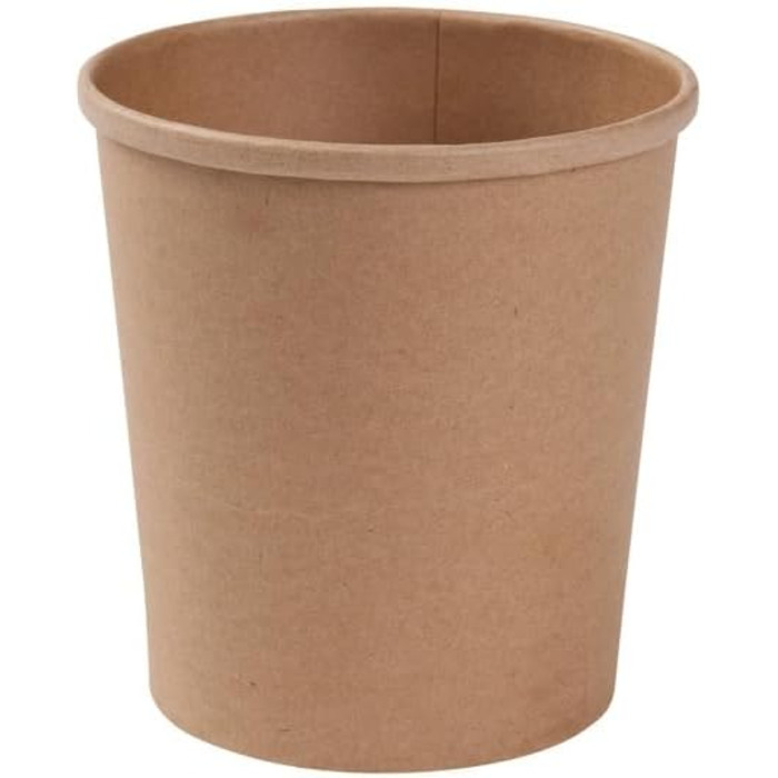 Органічні паперові стаканчики Харчові стаканчики Картонні стаканчики з крафту Коричневі I Компостовані стаканчики Стаканчики для супу На винос Стаканчики для морозива Картонні I 25 органічних одноразових стаканчиків Біорозкладні 200 мл (400 мл (500 штук))