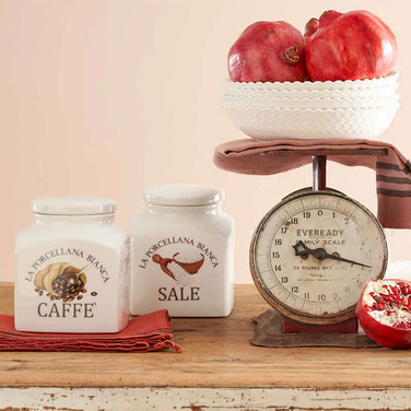 Банка для кави порцеляна 1,1 л La Porcellana Bianca