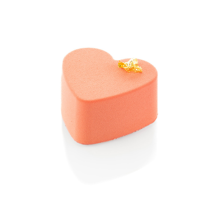 SQ086/YL Форма силіконова 600x400 мм, 'серце' 78x73 h40 мм (24x155 мл)