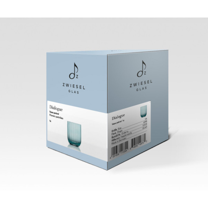 Ваза 12,4 см петролева Dialogue Zwiesel Glas