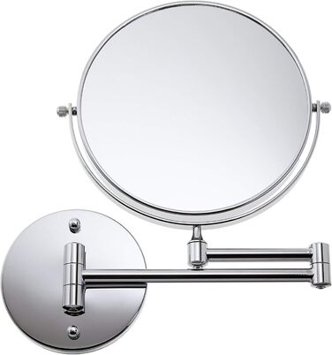 Дзеркало косметичне настінне 20 см з 5-кратним збільшенням, Vialex