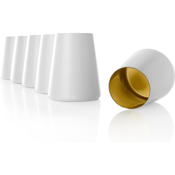 Набір із 6 склянок 380 мл, білий/золотистий Power Stölzle Lausitz