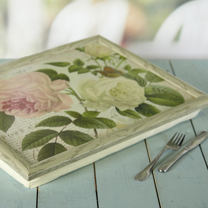 Піднос із підкладкою Kitchen Craft Rose Garden, 44 x 34 см