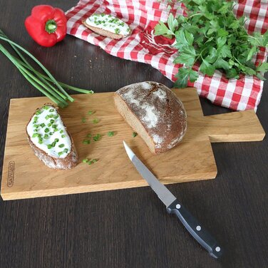 Обробна дошка з ручкою, дуб 42 х 17,5 см Continenta