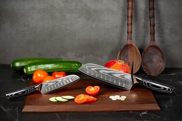 Набір дамаських ножів 31 та 23 см Pro Wolfblood