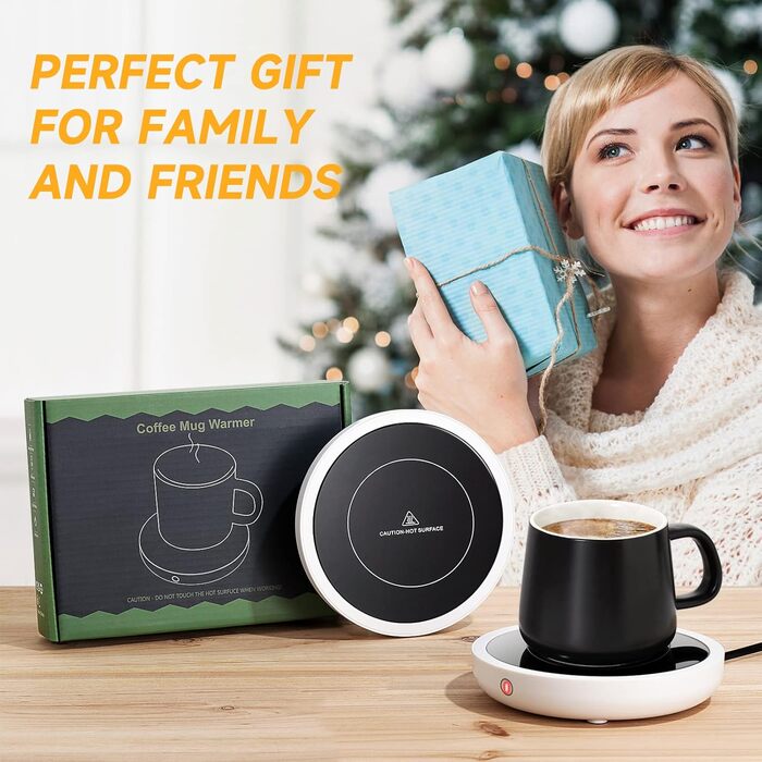 Електричний підігрівач для чашок 36 Вт круглий, білий BTOYM