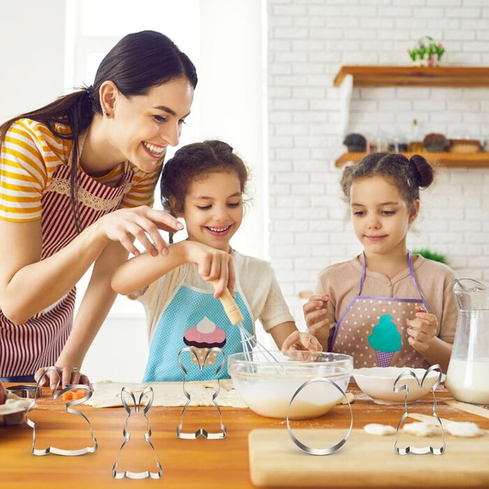 Різдвяні формочки для печива, набір формочок для печива гном Санта Клаус, формочка для печива з нержавіючої сталі у формі лося, формочка для печива з 4 головами лося, подарункові формочки для печива для випікання помадних тортів (барвиста тема A7)