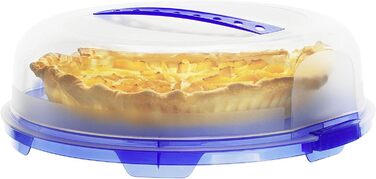 Купол для коржів Rotho Fresh, пластик (PP), без BPA, (35,5 x 34,5 x 11,6 см) (зелений/прозорий)