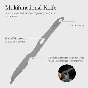 Титанові столові прилади для кемпінгу Boundless Voyage