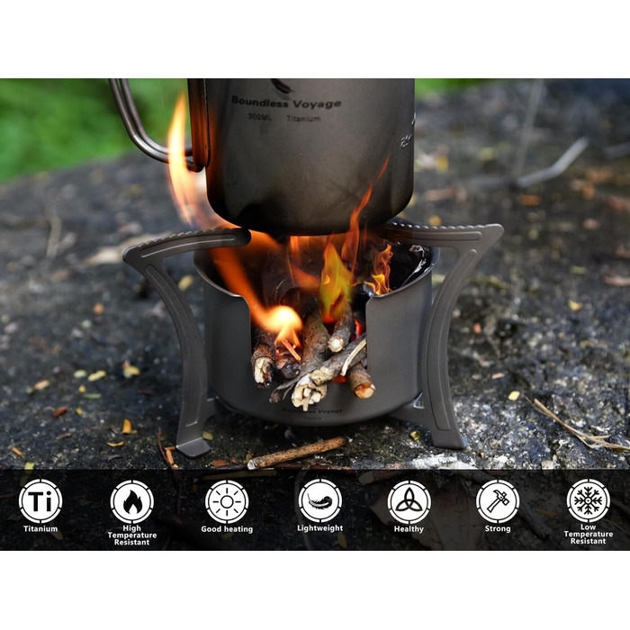 Титановая дровяная печь Boundless Voyage