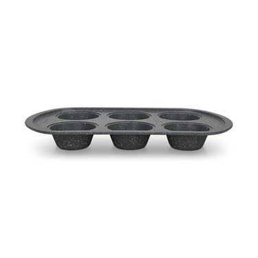 Форма для випічки 6-ти кексів Fissman 32x20x3,5 см вуглецева сталь з антипригарним покриттям (5679)