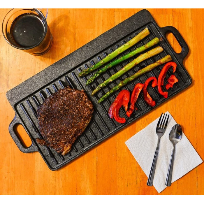 Чавунна плита-планча з ручками 46х23х1,5 см GRILLI 777182 Код: 012705