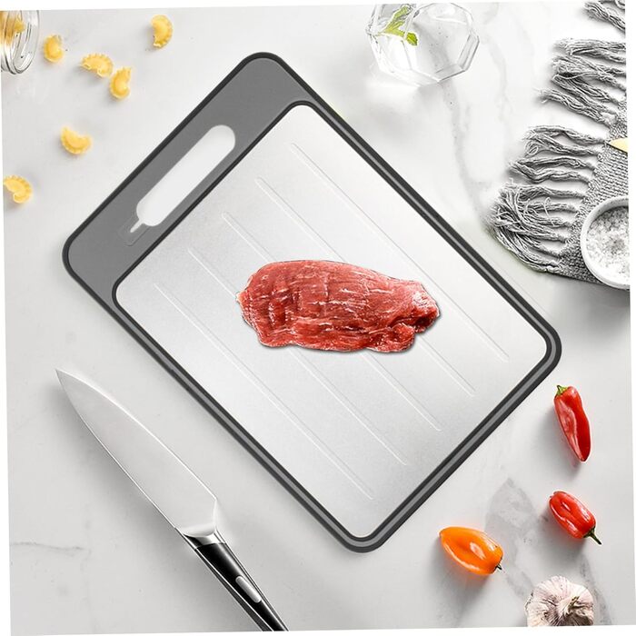 Дошка для розморожування та нарізання 31,1 х 21 см, білий/сірий SMELEYOU