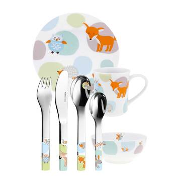 Набір дитячого посуду Woody, 7 предметів, Puresigns One