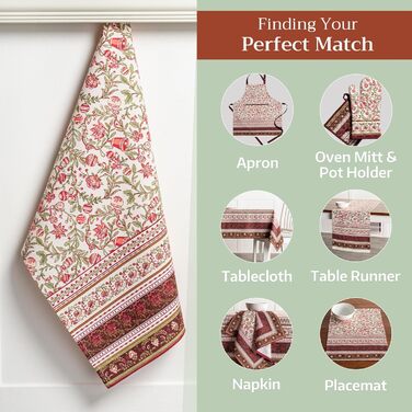 Набір з 3 багатоцільових кухонних рушників Maison d&39 Hermine Rural Christmas, 100 бавовна Барні рушники День подяки/Різдво (50 см x 70 см) (13 - Reveillon Au Jardin)